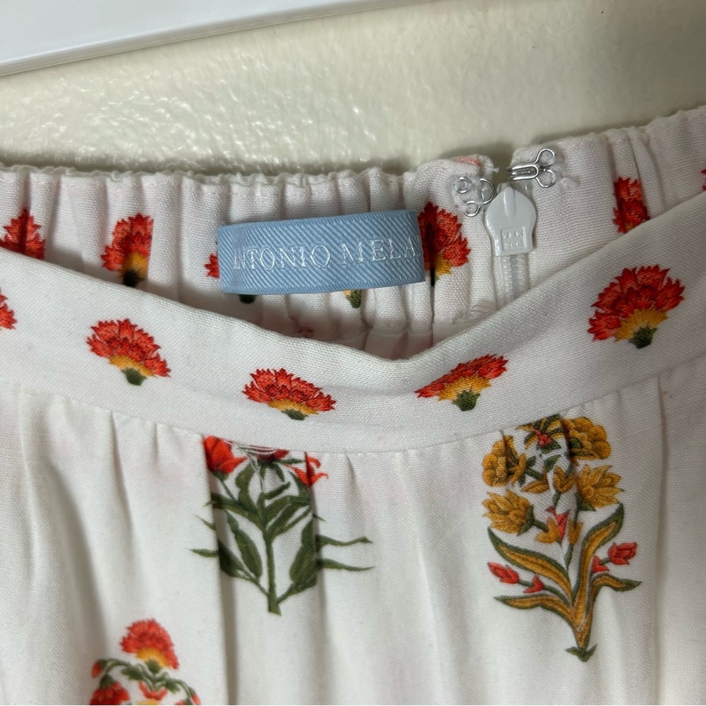 Antonio Melani isabelle a-line floral tiered maxi skirt womens 12 prairie - Picture 8 of 9